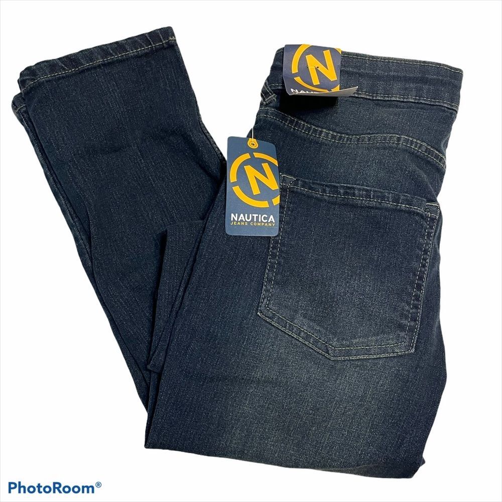 NWT Nautica Boys Sz 14 Skinny Stretch Dark Jeans